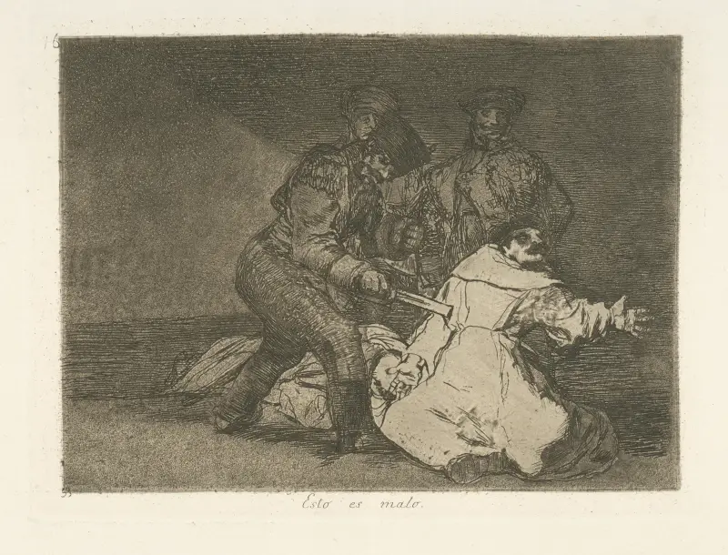 Esto es malo av Francisco de Goya