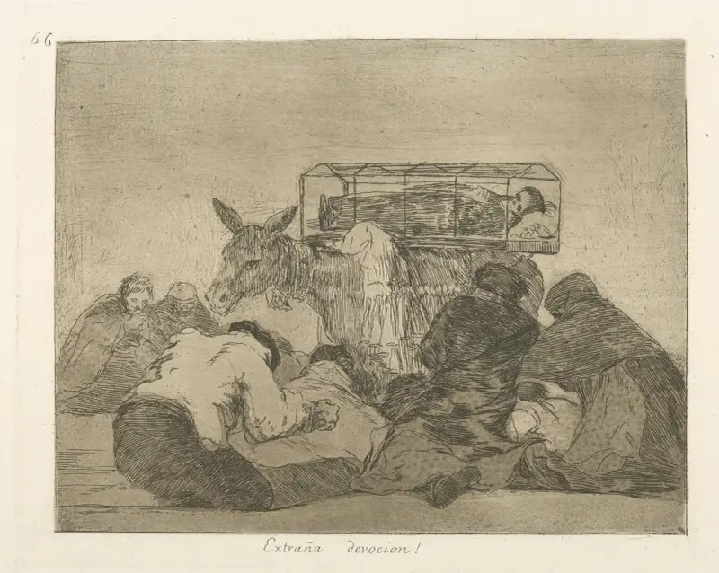 Extraña devocion! av Francisco de Goya