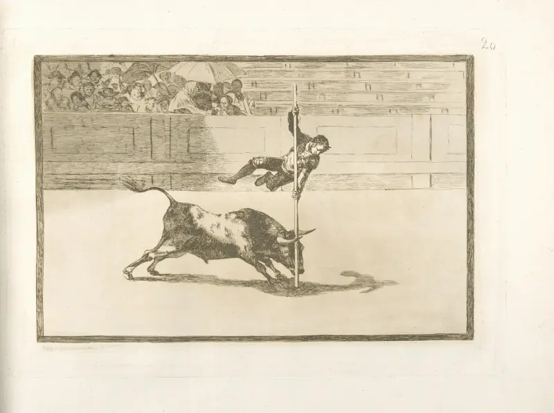 Lätthet och djärvhet hos Juanito Apiñani i Madrid av Francisco de Goya