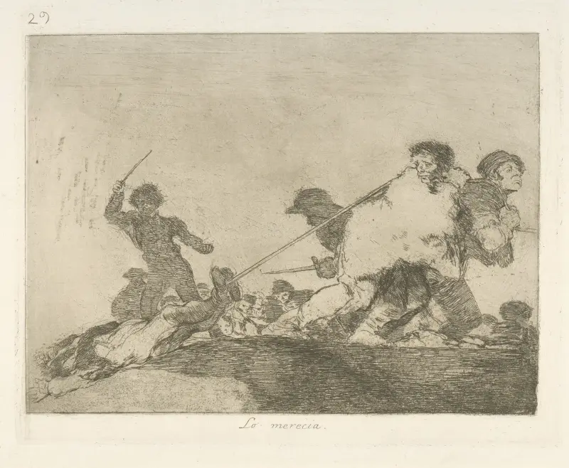 Lo merecia, Francisco de Goya