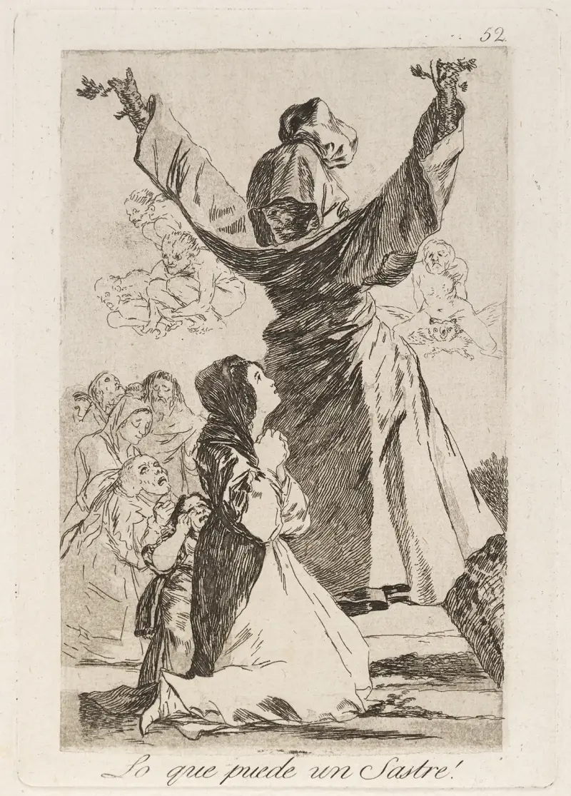 Lo que puede un Sastre! (What a tailor can do!) av Francisco de Goya