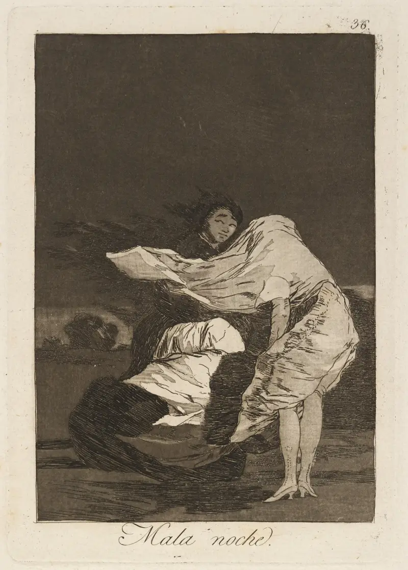 Špatná noc, Francisco de Goya