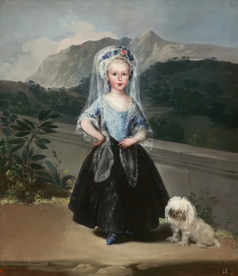 María Teresa de Borbón y Vallabriga, późniejsza hrabina de Chinchón, Francisco de Goya