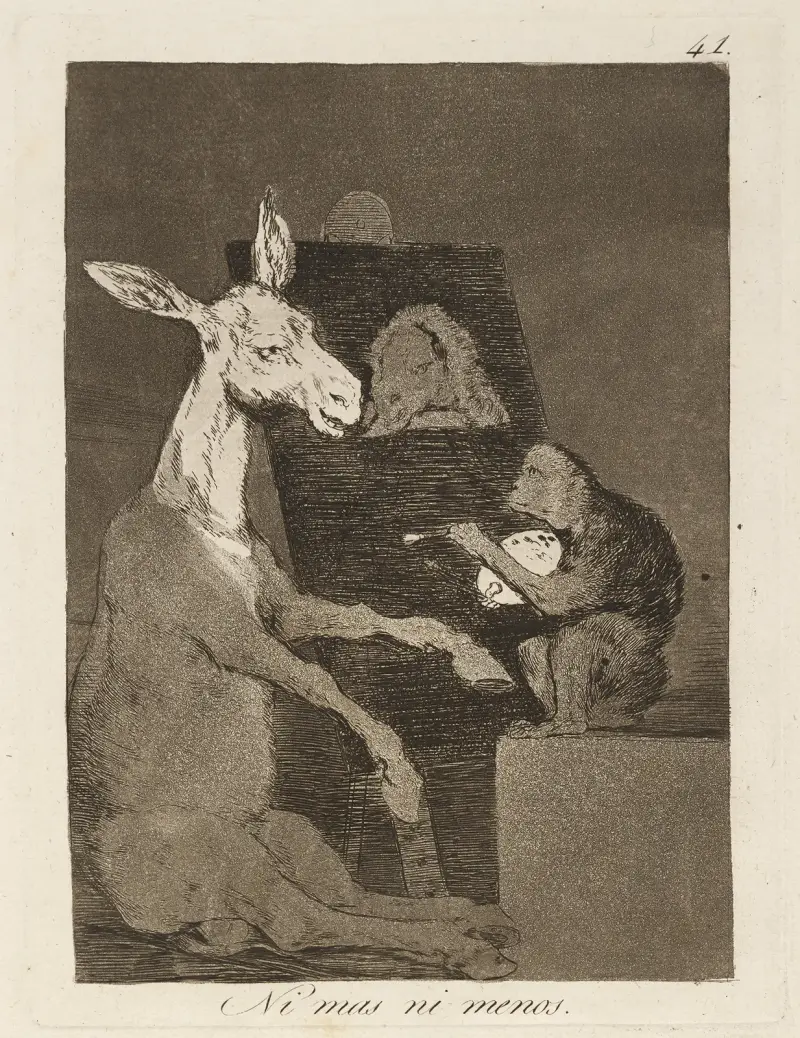 Ni mas ni menos. (Weder mehr noch weniger.) von Francisco de Goya