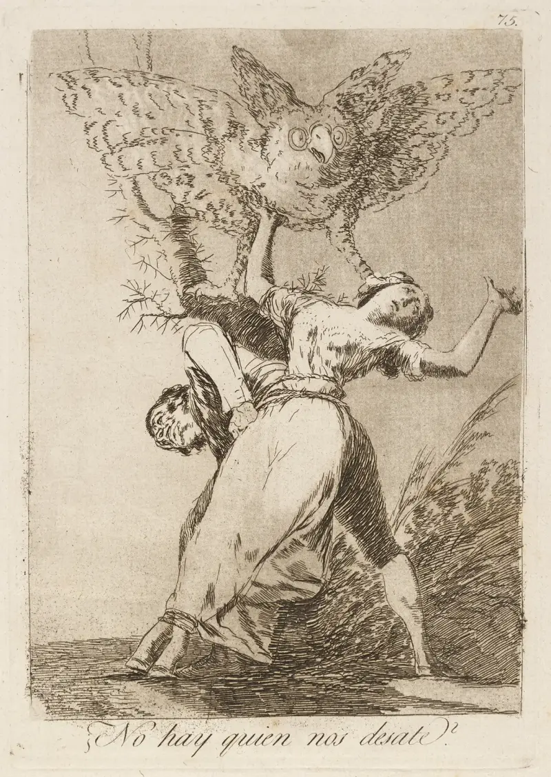 No hay quien nos desate (Can’t anyone untie us) av Francisco de Goya