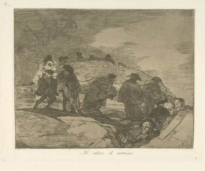 De vet inte vägen av Francisco de Goya