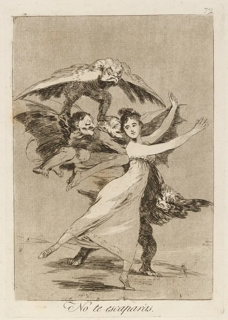 Du wirst nicht entkommen. von Francisco de Goya