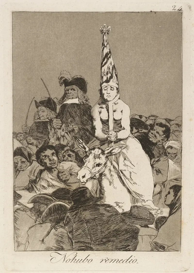 Nohubo remedio. (Dagegen war nichts zu machen.) von Francisco de Goya