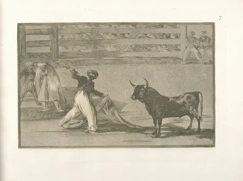 Spjutens eller banderillernas ursprung av Francisco de Goya