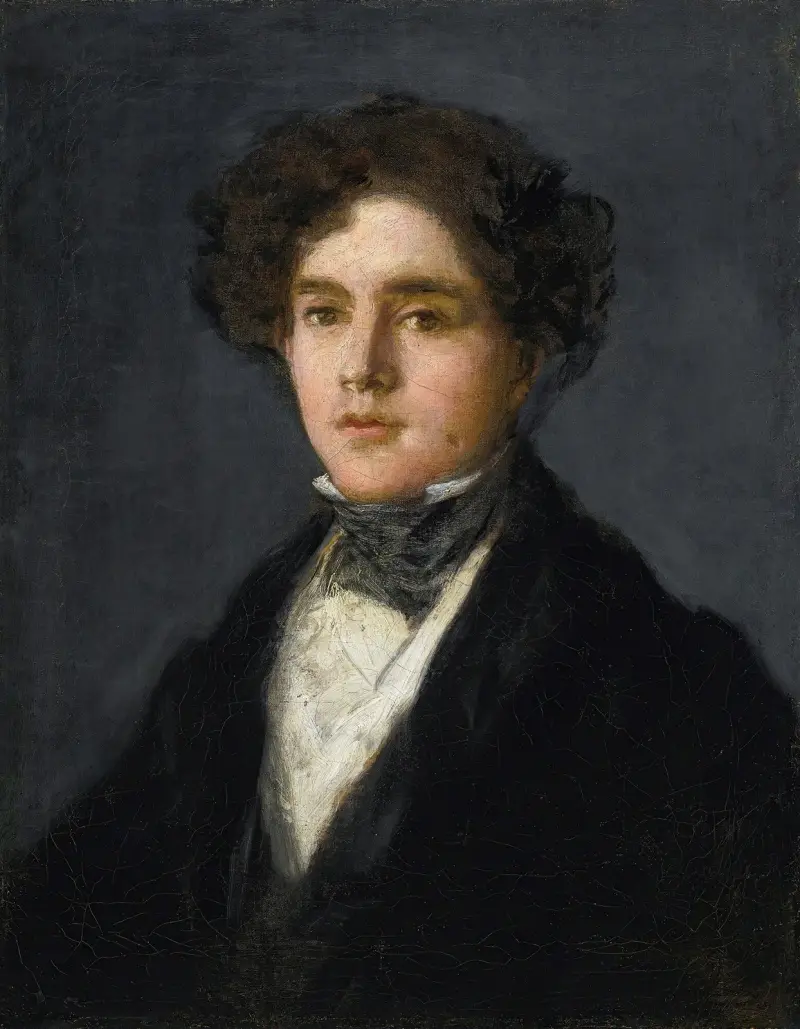 Porträtt av Mariano Goya, konstnärens sonson av Francisco de Goya