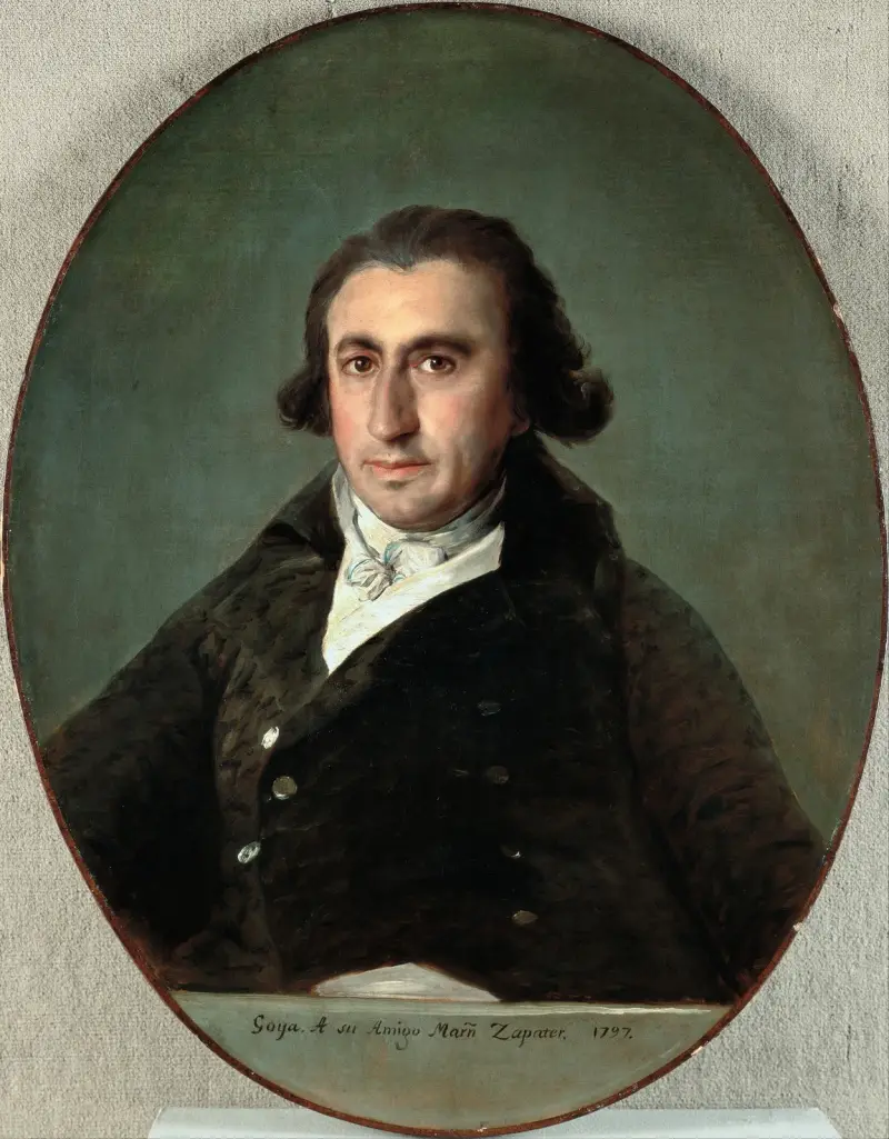 Porträtt av Martín Zapater av Francisco de Goya