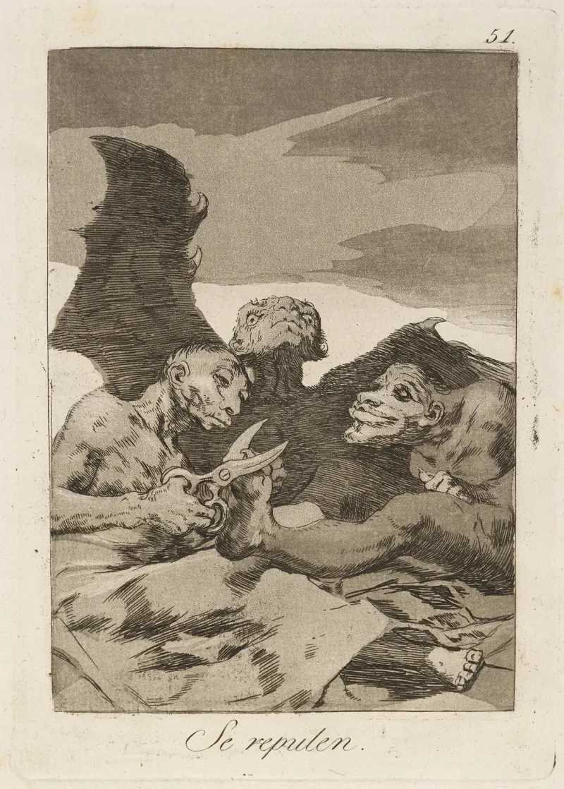Sie putzen sich heraus von Francisco de Goya