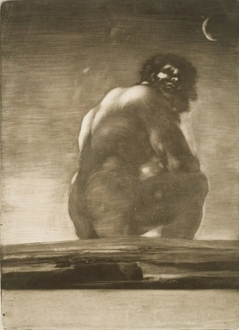 Seated Giant av Francisco de Goya