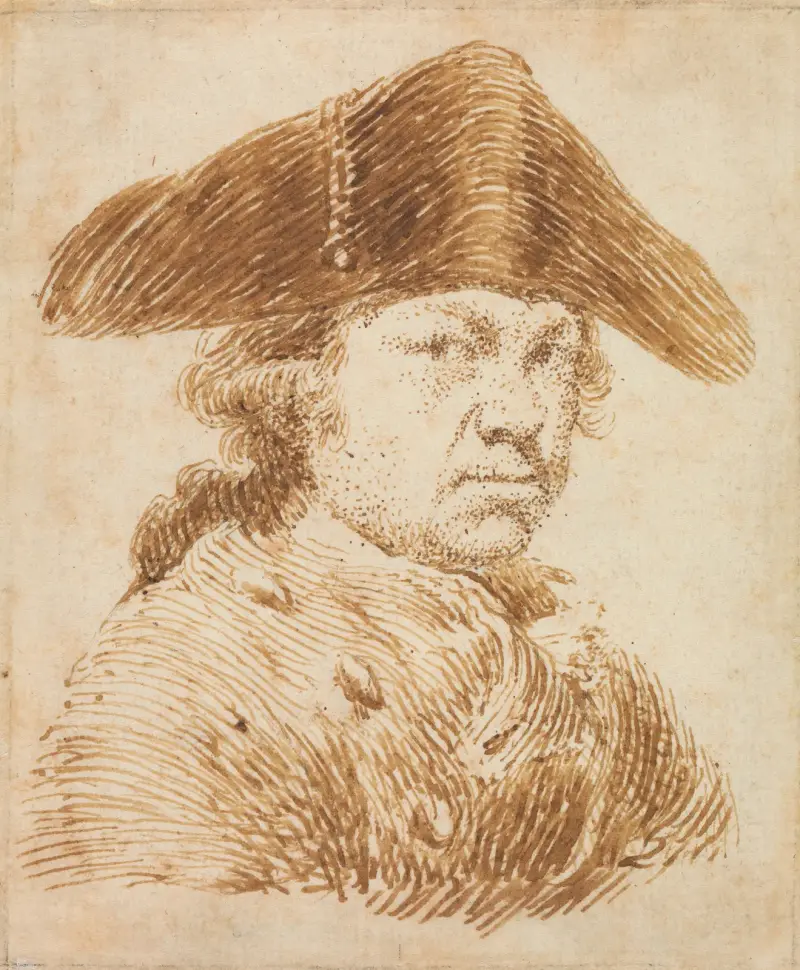 Selbstbildnis mit Dreispitz von Francisco de Goya