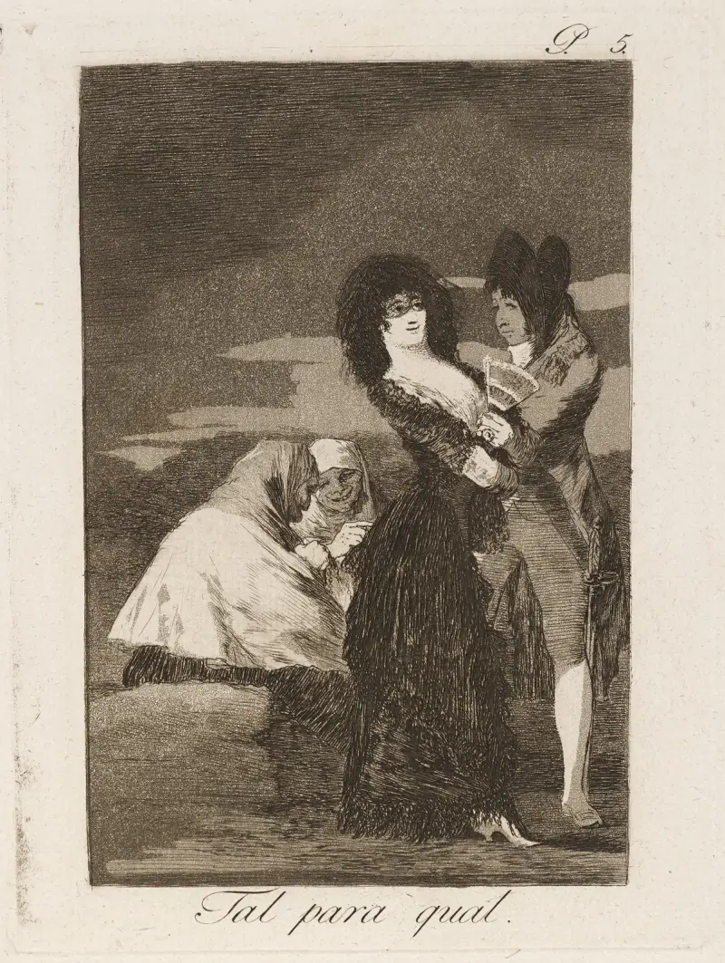 Tal para qual. (Two of a kind.) av Francisco de Goya