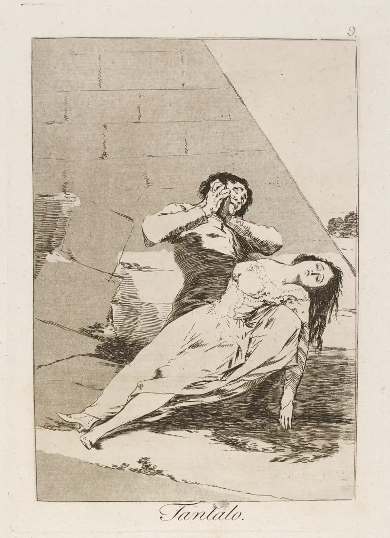 Tantalo. (Tantalus.) av Francisco de Goya