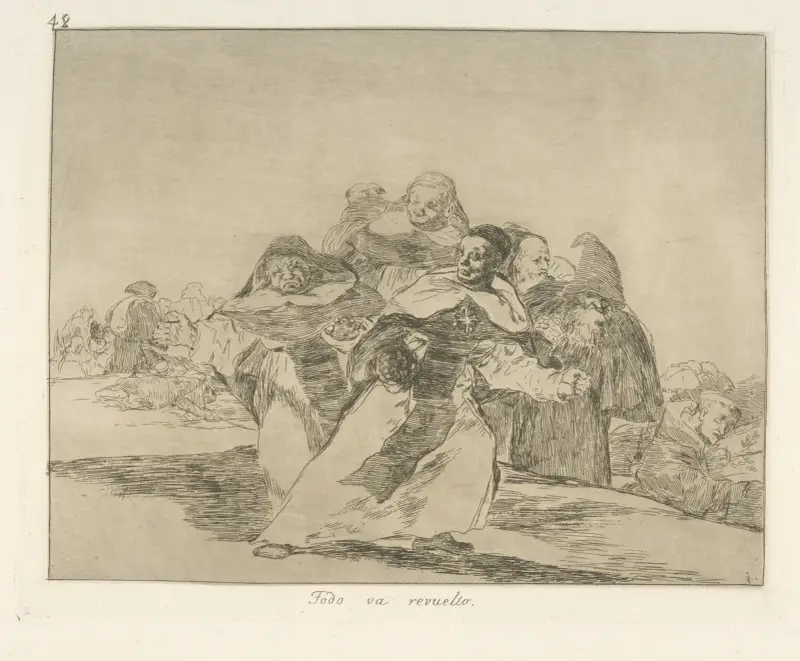 Alles war in Unordnung von Francisco de Goya