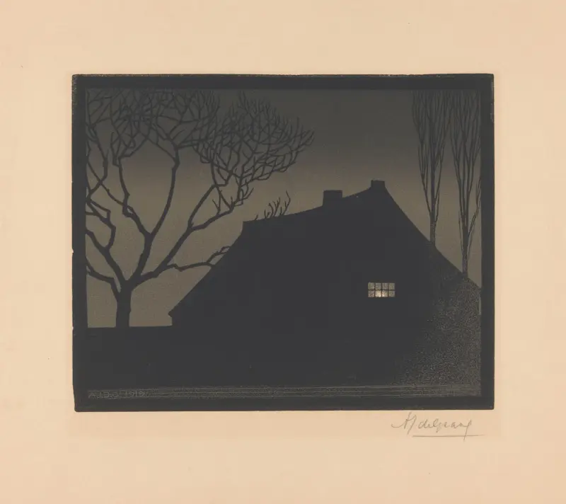 Winter evening av Julie de Graag