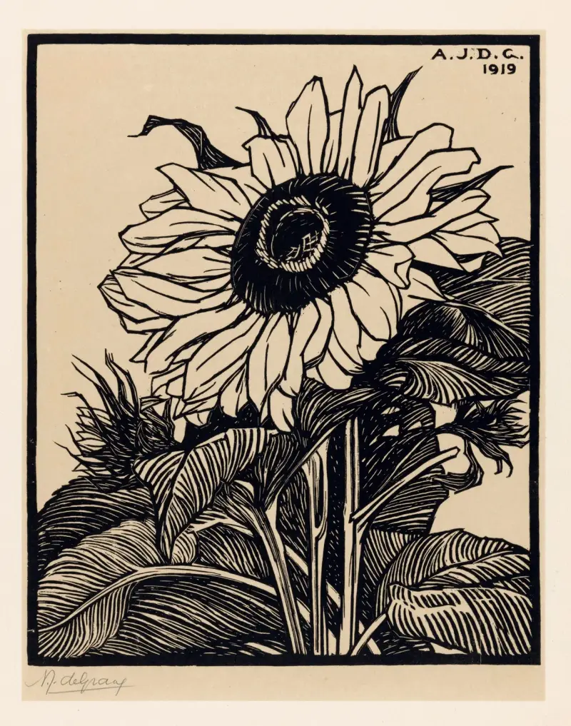 Zonnebloem av Julie de Graag