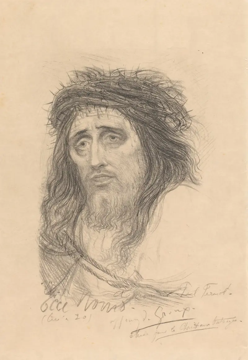 Christus mit Dornenkrone von Henry de Groux