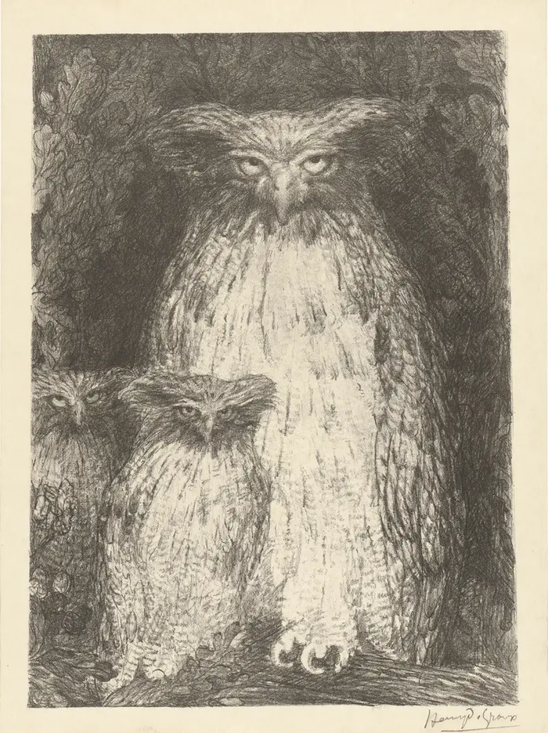Studie tří sov, Henry de Groux