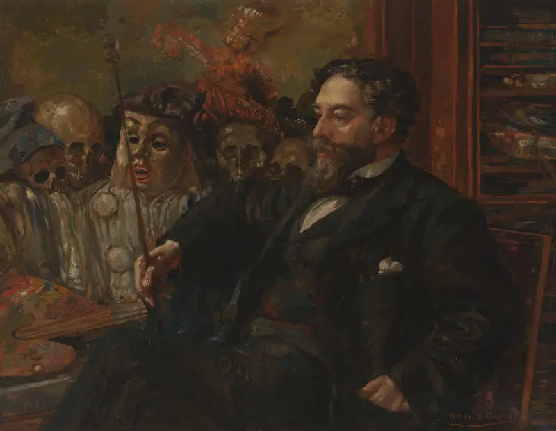 Portret Jamesa Ensora, Henry de Groux