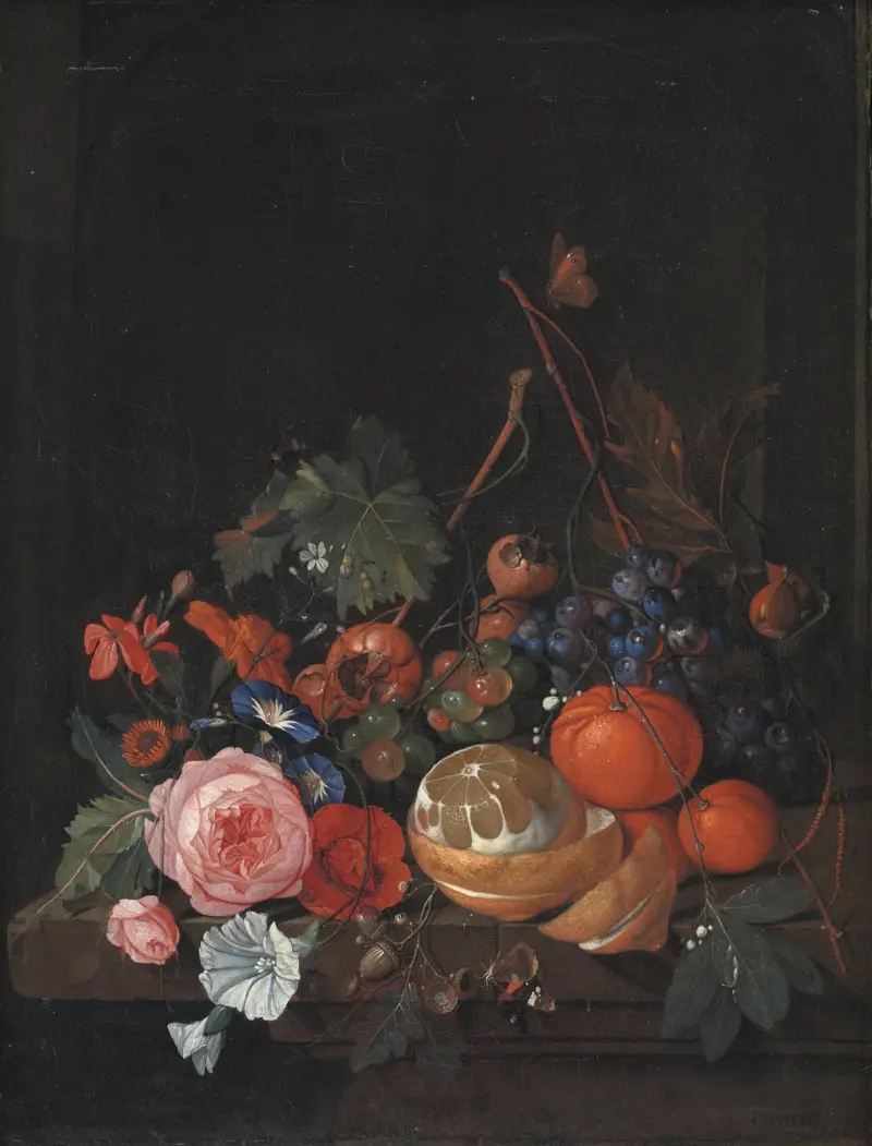 Flowers And Fruit av Jan Davidsz de Heem