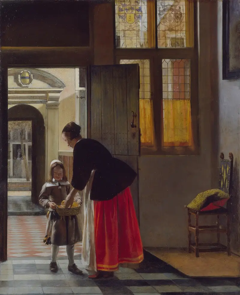 A Boy Bringing Bread av Pieter De Hooch