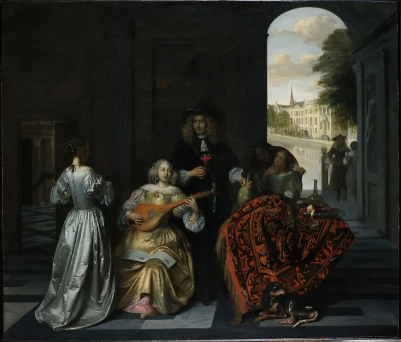 A Music Party av Pieter De Hooch
