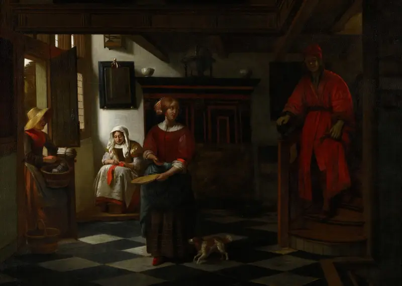 The Asparagus Vendor av Pieter De Hooch
