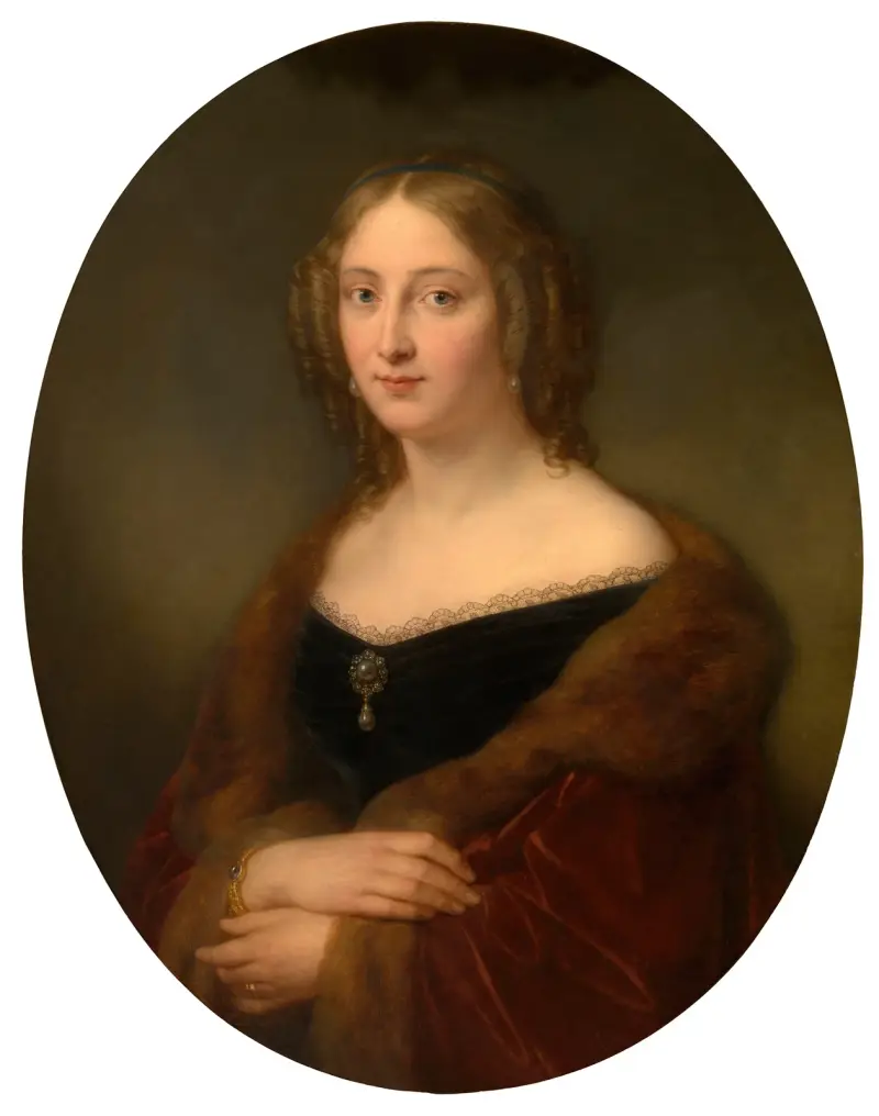 Baronessan Adelaïde Vanden Hecke-Baut de Rasmon av Nicaise De Keyser