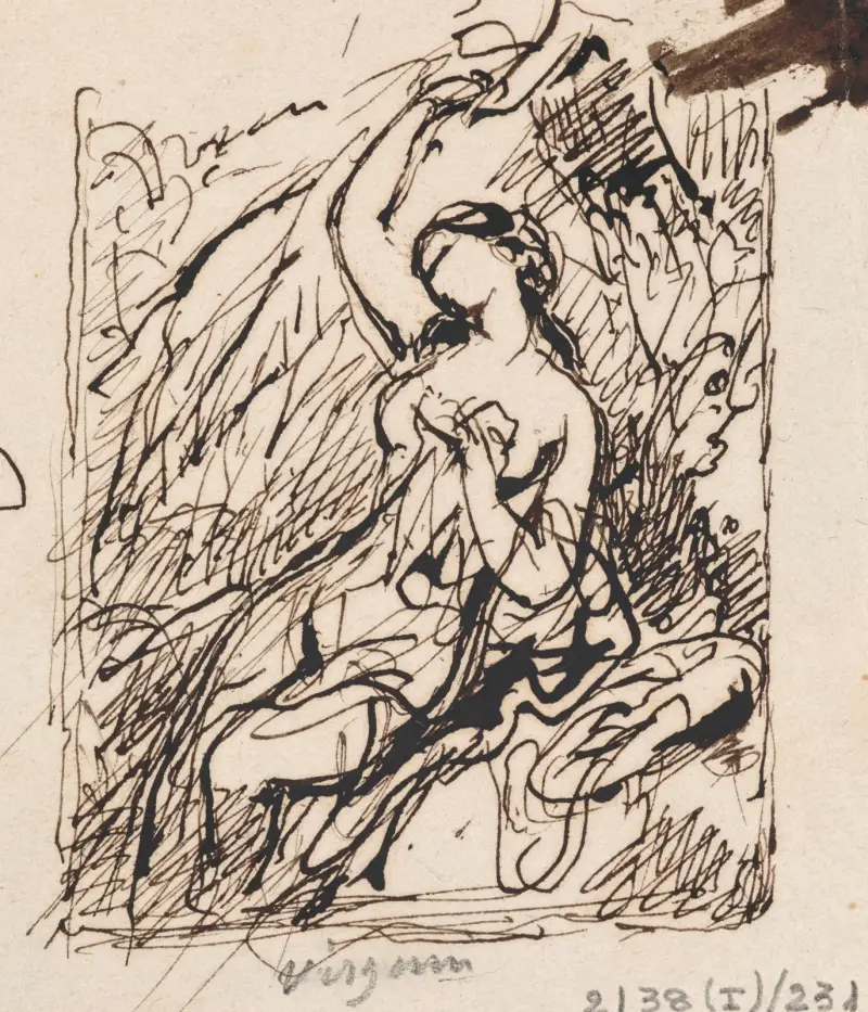 Bathing Virginia av Nicaise De Keyser