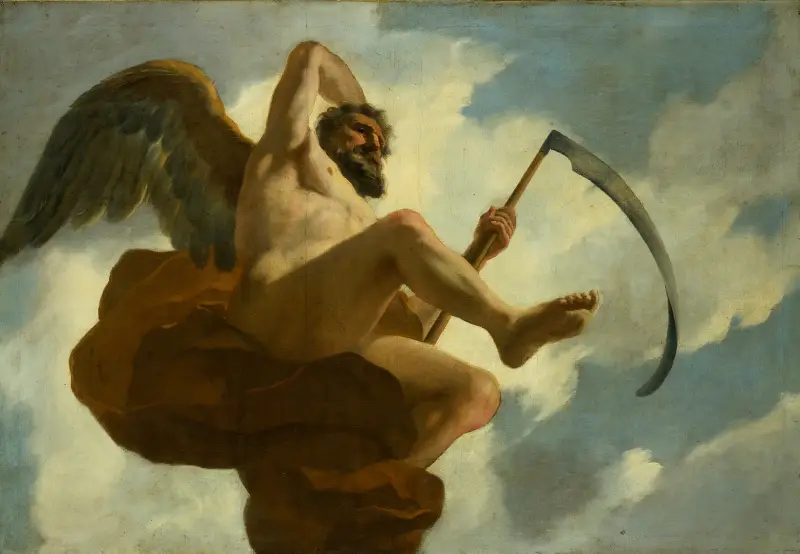 Saturnus; allegorisk framställning av vården av spetälska och sinnessjuka av Gerard de Lairesse