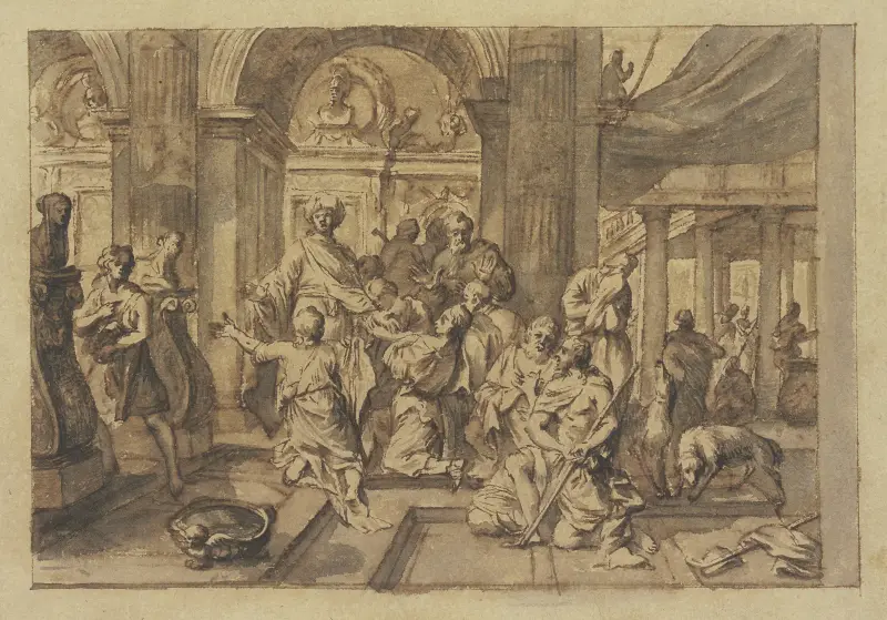 Szene in einem Tempel von Gerard de Lairesse
