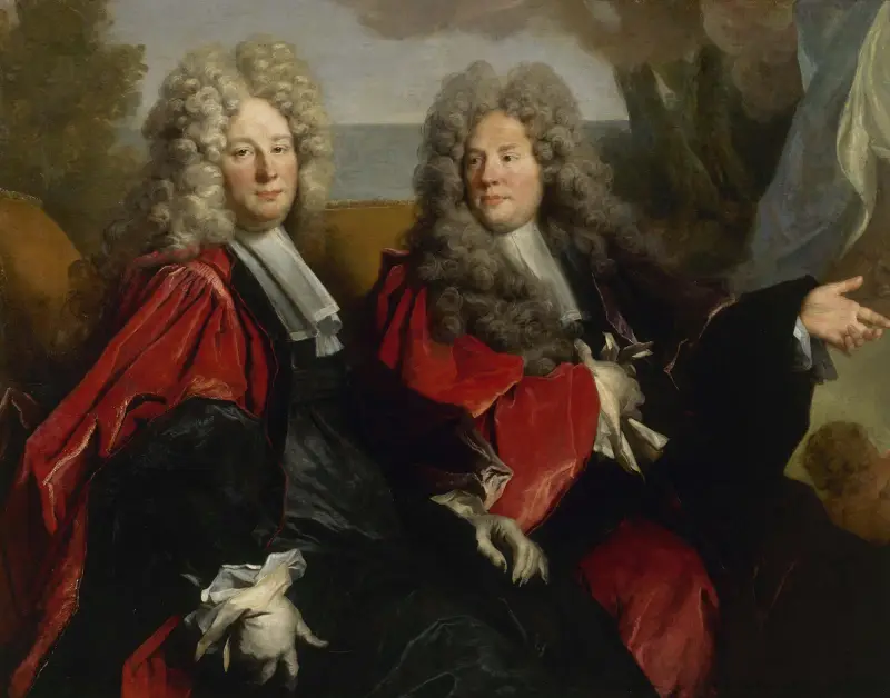 Porträtt av två rådmän i tjänst år 1702 av Nicolas de Largillière
