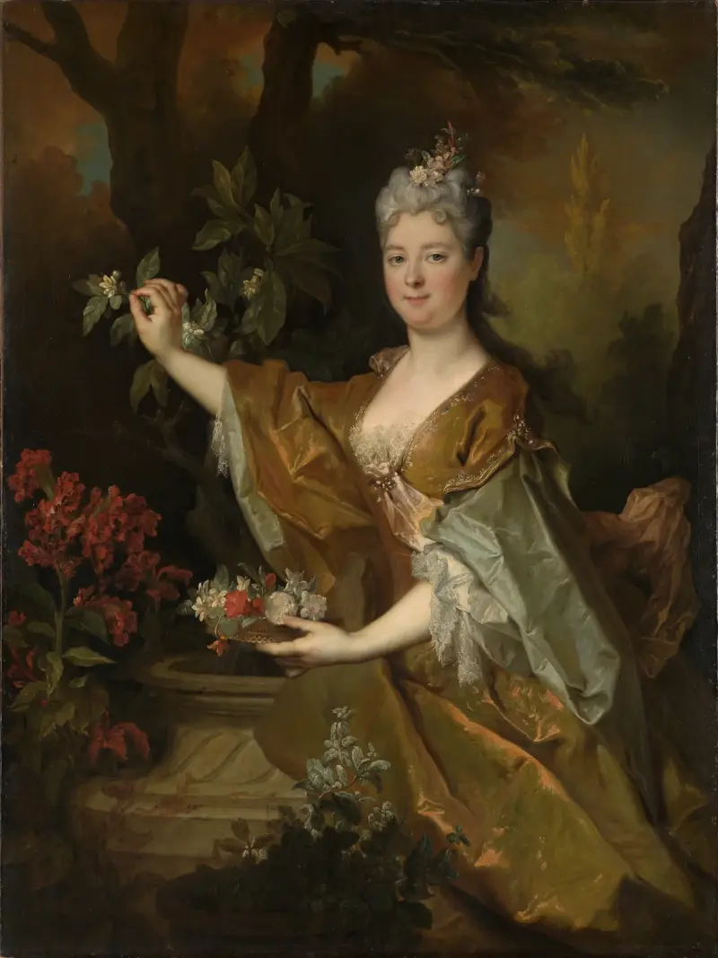 Porträtt av en dam av Nicolas de Largillière