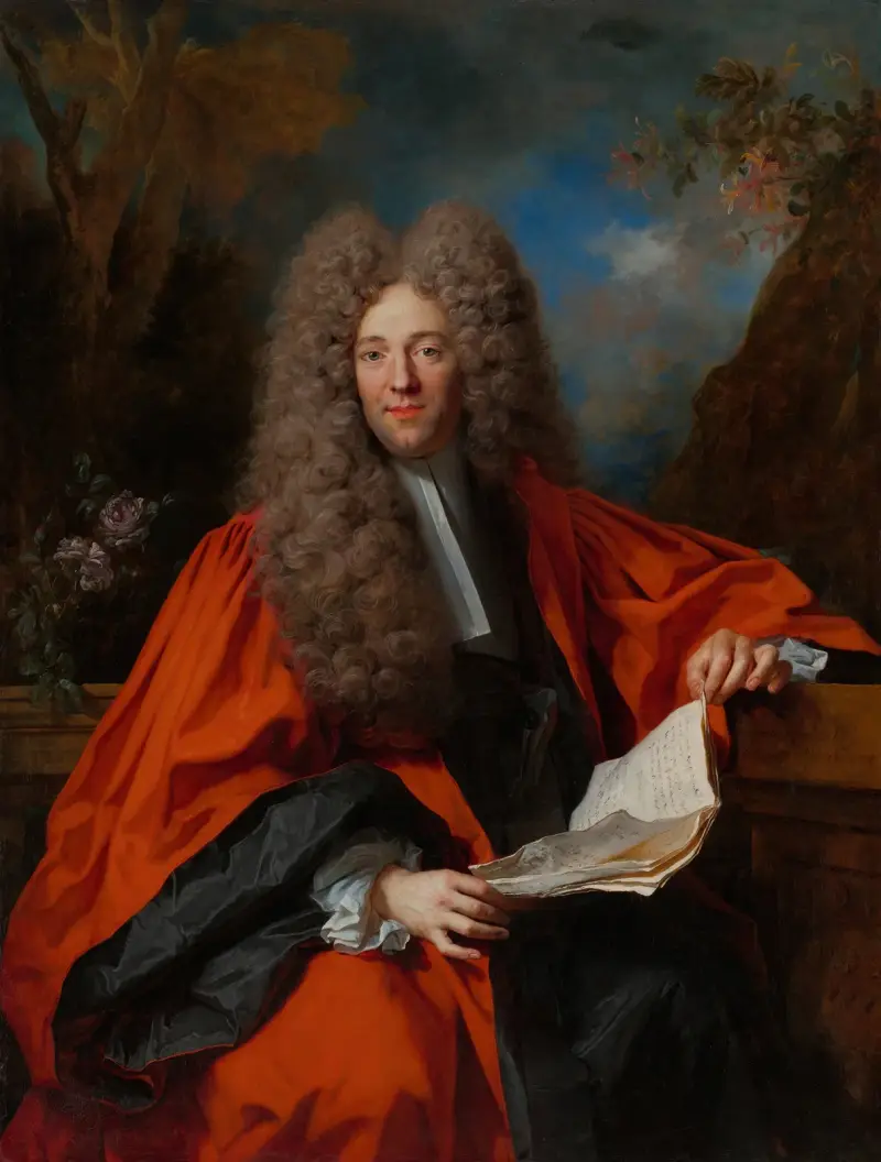 Porträtt av Charles-Léonor Aubry, markis av Castelnau av Nicolas de Largillière
