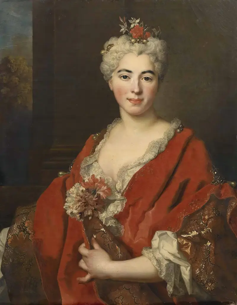 Portret Marguerite Elisabeth de Largillierre (1701–1756), córki artysty, Nicolas de Largillière