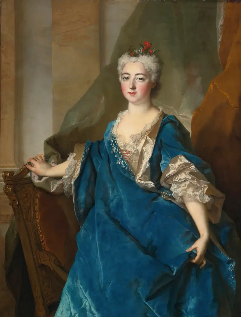 Porträtt av baronessan de Besenval av Nicolas de Largillière
