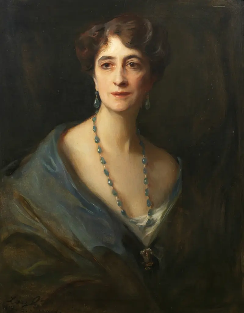 Porträtt av Lady Byng, född Marie Evelyn Moreton av Philip Alexius de László