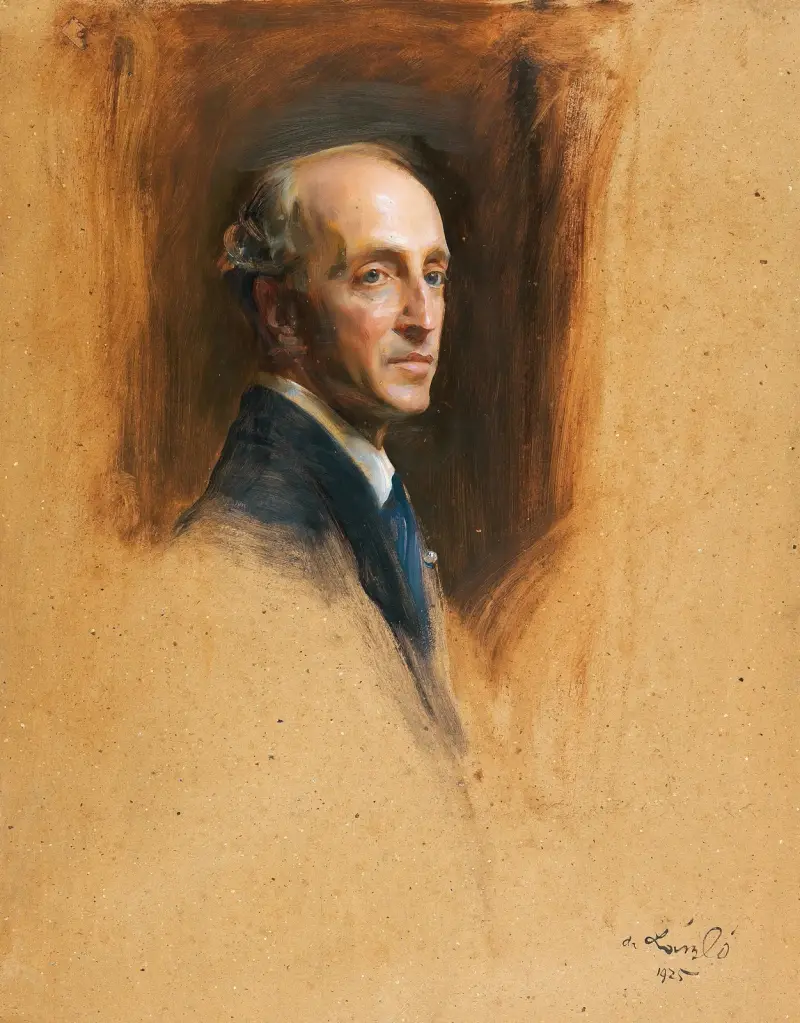 Studieporträtt av baron Georg Franckenstein av Philip Alexius de László