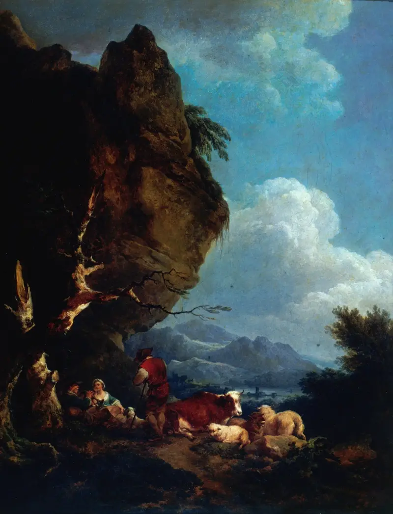 Herdeidyll av Philip James de Loutherbourg