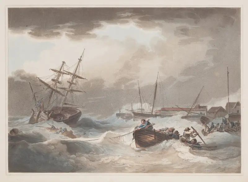 Bouře u Margate, Philip James de Loutherbourg