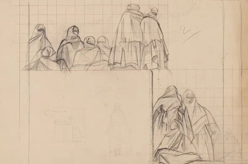 Femmes sur la terrasse – nr 2 av Bernard Boutet de Monvel