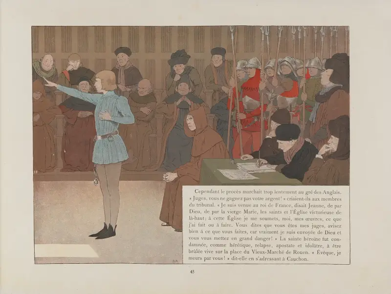 Joanna d’Arc, plansza 42, Louis Maurice Boutet de Monvel