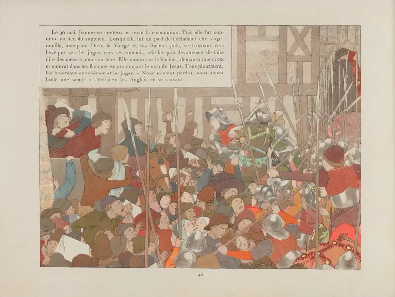 Jeanne d’Arc Taf. 43 von Louis Maurice Boutet de Monvel