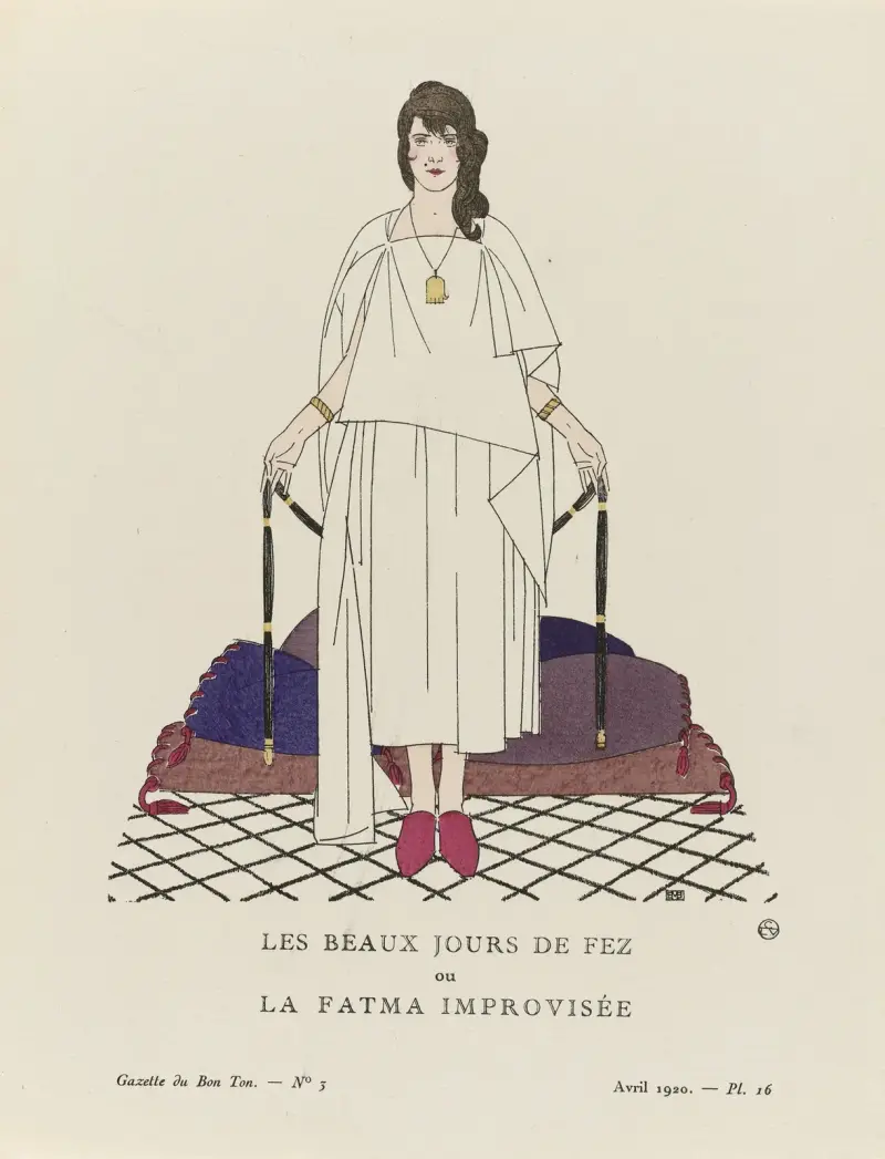 Die schönen Tage von Fès oder die improvisierte Fatma, 1920 – Nr. 1 von Bernard Boutet de Monvel