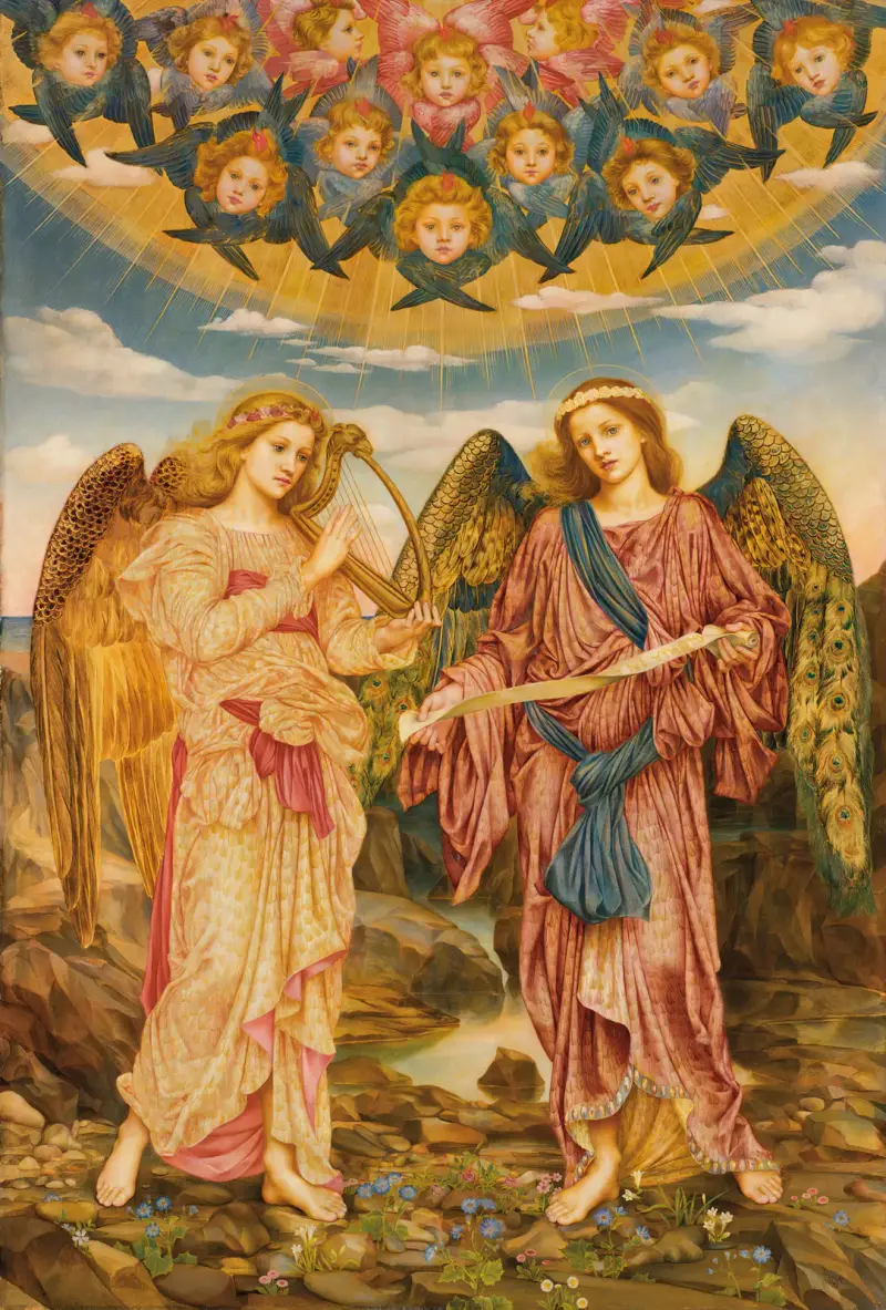 Gloria in Excelsis av Evelyn De Morgan