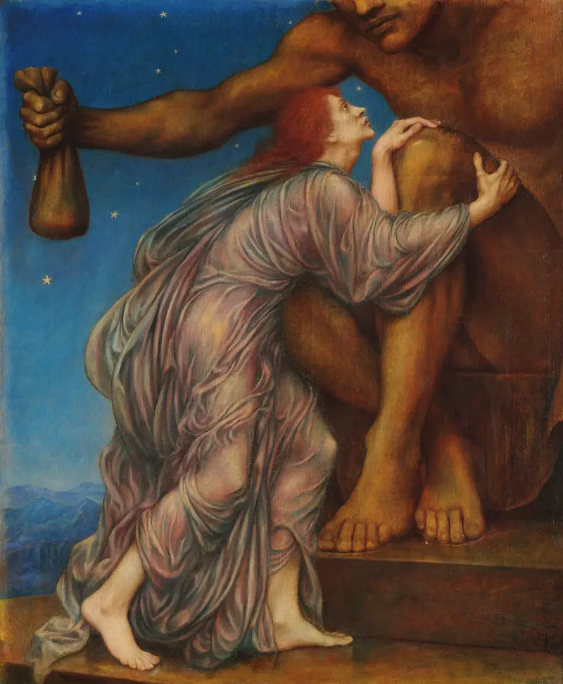 Die Anbetung des Mammon von Evelyn De Morgan
