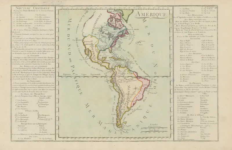 Nouveau  Continent. Amérique av Claude Buy de Mornas